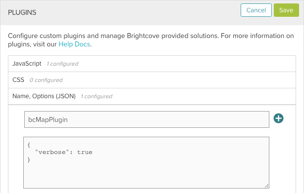 configurer le plugin