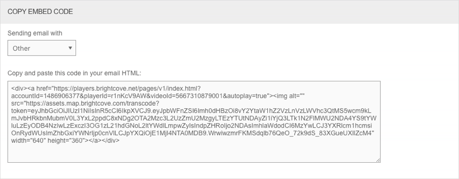 embed code