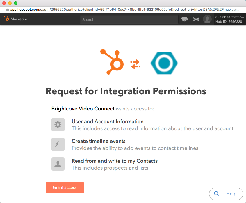 accès Hubspot